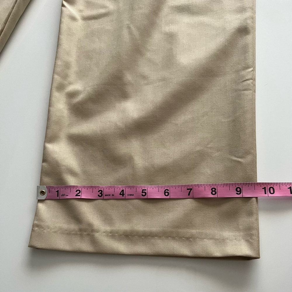 NWT baggy pleated trousers, light tan, 2 - Picture 6 of 9